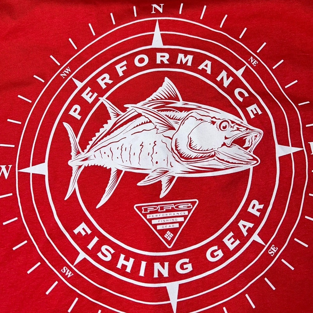 Columbia PFG Performance Fishing Gear Pink T Shirt NWT Mens 4X Big Tall - Picture 3 of 9
